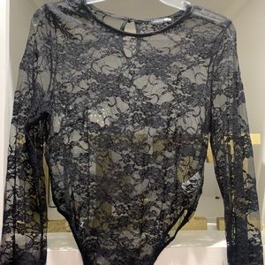 transparent Long sleeve body !